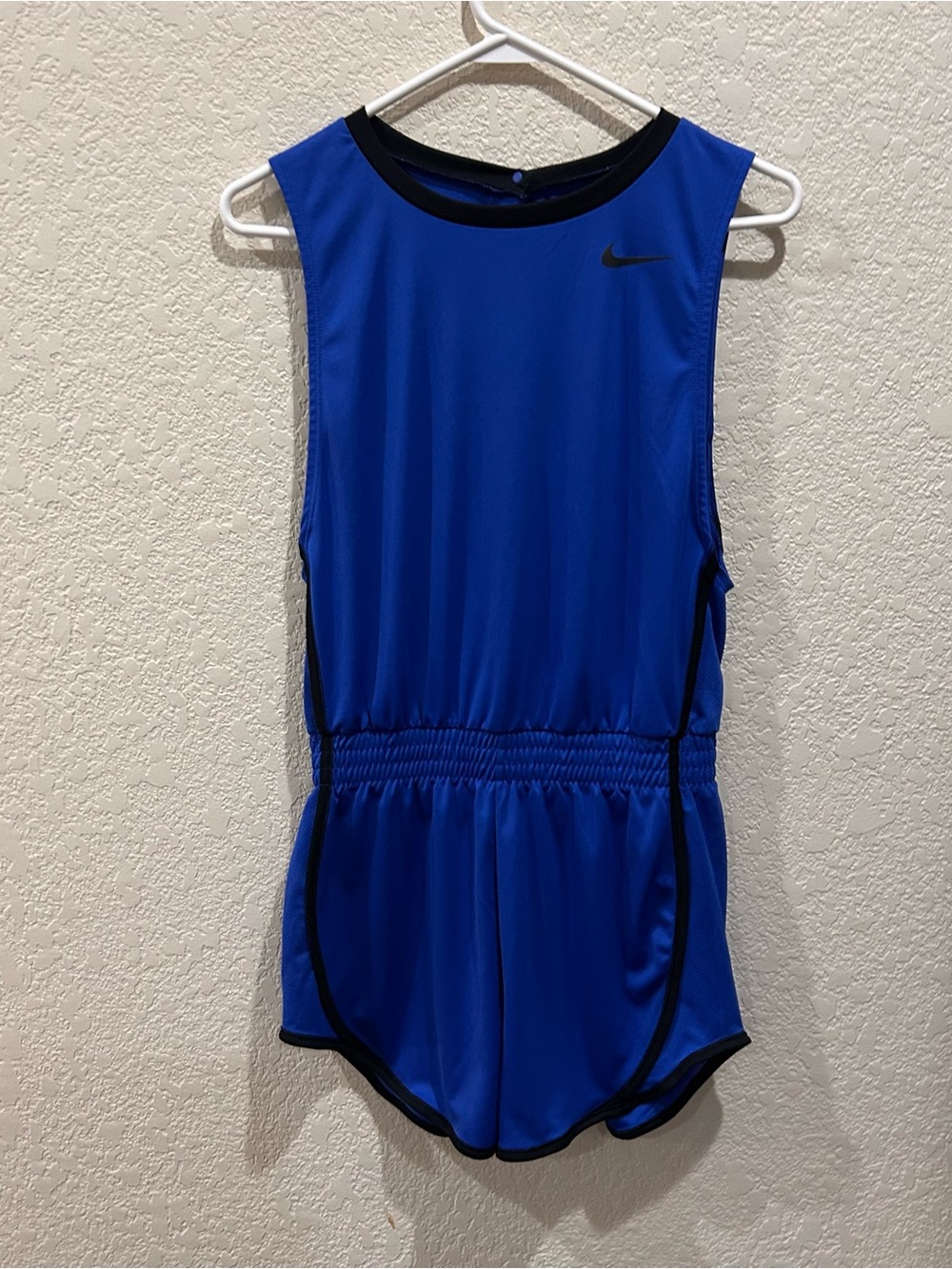 Nike Royal Blue Athletic Dri-FIT shorts romper with Black Trim size xsmall